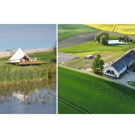 Ferienwohnung Glamping Och Gardslagenhet Mellan Himmel Och Hav Skivarp Exterior foto