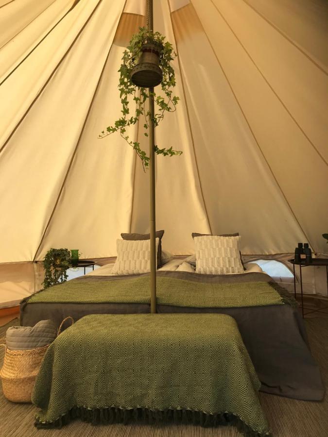 Ferienwohnung Glamping Och Gardslagenhet Mellan Himmel Och Hav Skivarp Exterior foto